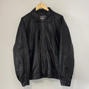 Vintage Built Ford Tough Leather Jacket / XL / Distressed